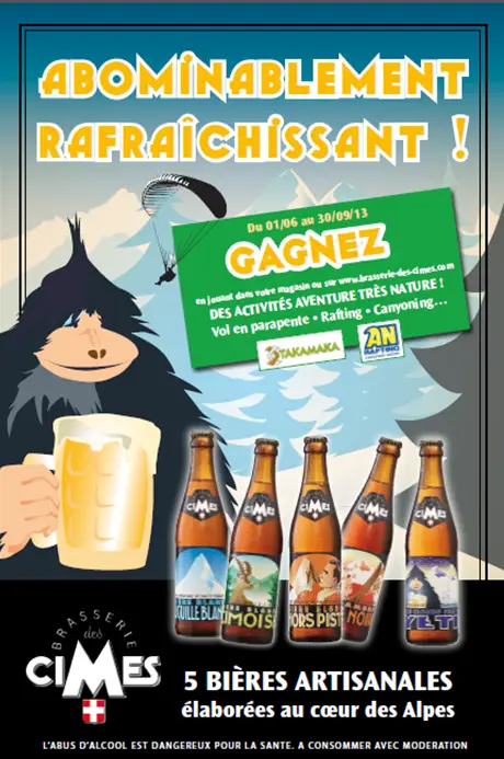 Affiche Brasserie des cimes